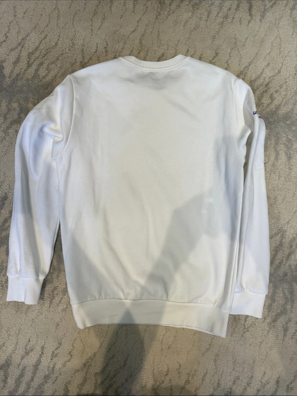 Ralph Lauren White Polo Bear Tennis Crewneck Sweatshirt